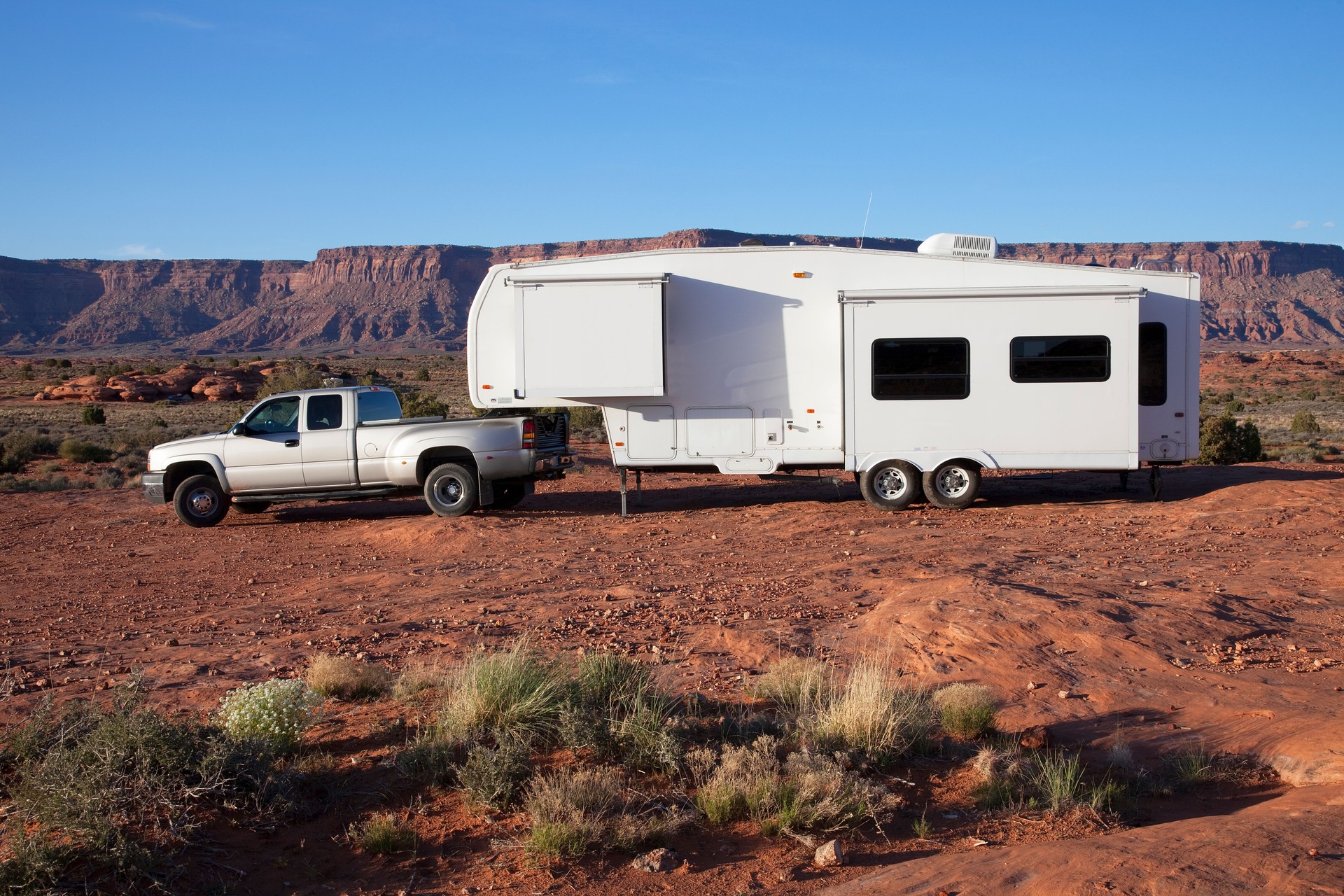 RV Dry Camping on BLM Land near Canyonlands National Park